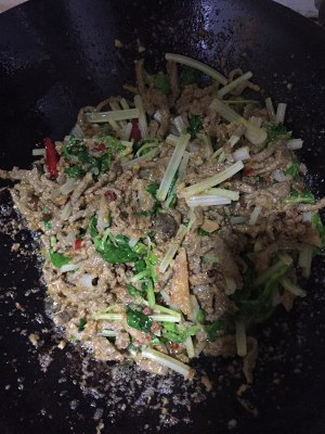The practice measure of celery beef silk 15