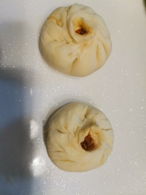 The practice measure of steamed stuffed bun of stuffing of beef carrot green Chinese onion 7