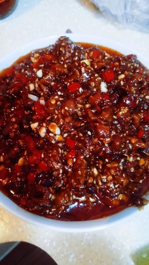 The practice measure of sauce of Xianggu mushroom beef 35