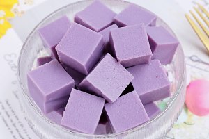 The practice measure of flummery of violet potato milk 9