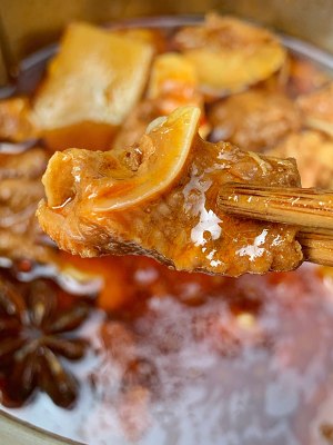 The practice measure of sirlon of braise in soy sauce 6