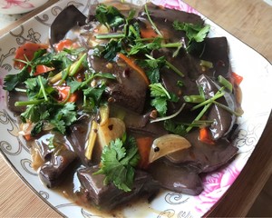 The practice measure of ovine blood bean curd 3