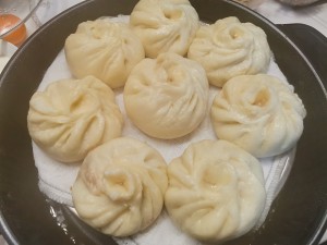 The practice measure of steamed stuffed bun of stuffing of beef carrot green Chinese onion 9