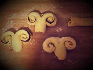 Ovine baa baas (sweetened bean taste, shredded coconut stuffing) the practice measure of biscuit 7