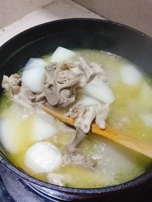 The practice measure of soup of turnip of bone of sheep of warm warm Da 6