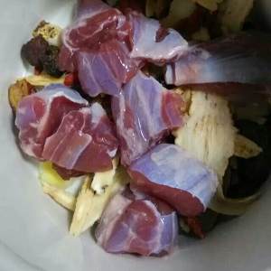 The practice measure of soup of placenta of the sheep that stew 3