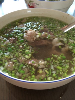 The practice measure of soup of sheep of boiled in clear soup 4