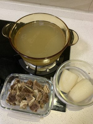 The practice measure of soup of turnip beefsteak bone 12
