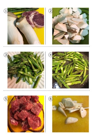 The practice measure of bead of beef of asparagus of apricot Bao stay of proceedings 1