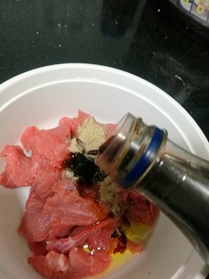 Beef bloats so, fry beef tender not the practice measure of raw meat or fish 5