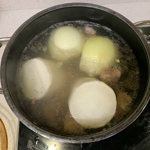 The practice measure of soup of turnip beefsteak bone 6