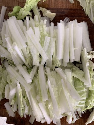 The practice measure of the ovine abdomen Chinese cabbage of dish of Tiger mammy the daily life of a family 3