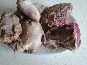 Sauce ox is tendinous child fleshy ~~ (the pig that add sauce is tendinous child the flesh and bittern egg practice) practice measure 6