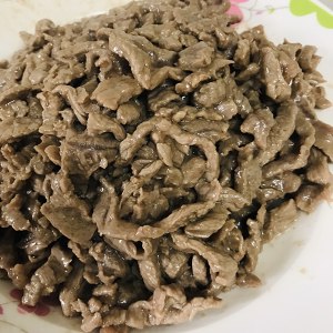 The practice measure that enters the mouth to change beef silk namely 4