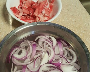 Onion fries rinse sheep (fat cattle) the practice measure of cutlet 1