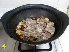 (Turn) the practice measure that backbone of sheep of braise in soy sauce discharges 4