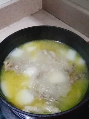 The practice measure of soup of turnip of bone of sheep of warm warm Da 5