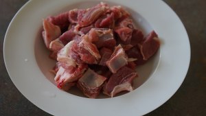 The practice measure of flesh of shoulder of the turnip sheep that stew 1