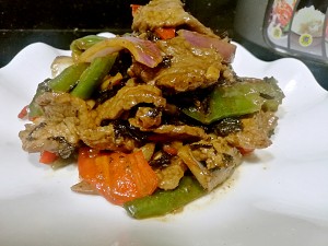 Beef bloats so, fry beef tender not the practice measure of raw meat or fish 11