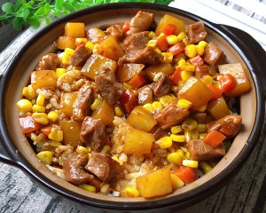 The practice measure of meal of beef of sauce of black any of several hot spice plants 8