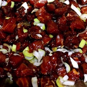 The practice measure of celery beef congee 3