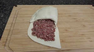 The practice measure of cake of beef of the daily life of a family 7