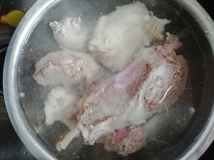 Sauce ox is tendinous child fleshy ~~ (the pig that add sauce is tendinous child the flesh and bittern egg practice) practice measure 5