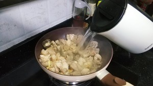 The practice measure of Nan of sheep of clear soup of mushroom of white ox liver 11