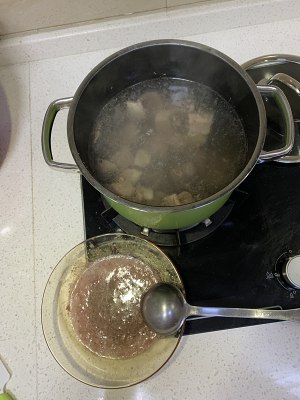 The practice measure of soup of turnip beefsteak bone 5