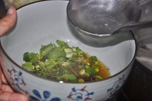 The blood that risk a sheep (soup of ovine blood bean curd) practice measure 9