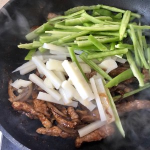 The practice measure of the tender willow frying an ox that does not add salt 5
