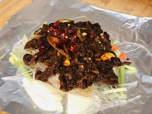 The practice measure of vermicelli made from bean starch of beef of tinfoil of ｜ of dawdler good news 3