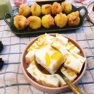 The practice measure of mango blancmange 8