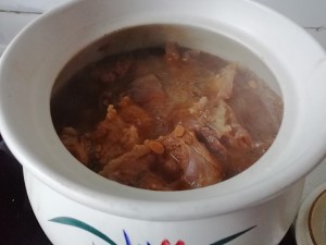 Sauce ox is tendinous child fleshy ~~ (the pig that add sauce is tendinous child the flesh and bittern egg practice) practice measure 17
