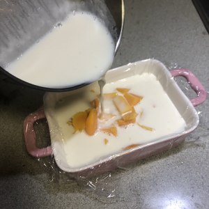 The practice measure of milk mango flummery 4