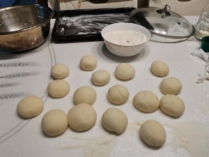 The practice measure of steamed stuffed bun of stuffing of beef carrot green Chinese onion 4