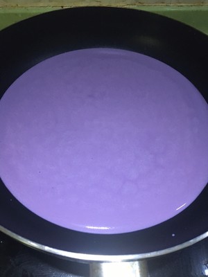 The practice move that Q plays violet potato milk is small 5