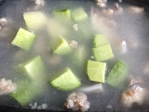 The practice measure of soup of bovine bone green turnip 7