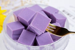 The practice measure of flummery of violet potato milk 10