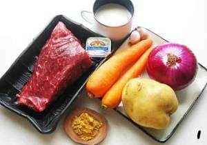 The practice measure of beef curry 1