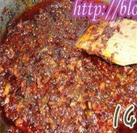The practice measure of sauce of sweet hot beef 14