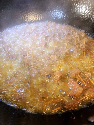 Toothpick beef! Loved... practice measure 8