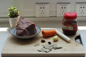 The practice measure of face of beef of braise in soy sauce 1