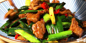 Beef is fried not old fresh and tender and juicily have tricks of the trade -- the practice measure that garlic bolt fries beef 8