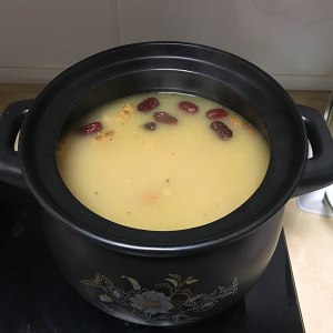 The practice measure that suckles boiling water of old fire of yam of hotpot of white sheep embryo 6