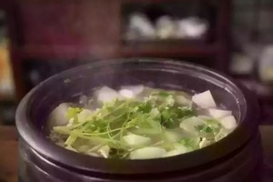 The practice measure of soup of sheep of boiled in clear soup 6