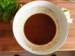 Super the practice measure of shredded meat of tender green pepper ox 5