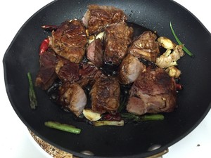 The practice measure of neck of sheep of sweet hot stew 3
