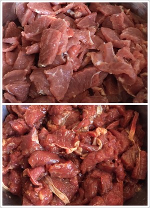 Toothpick beef is strung together - the practice measure of Hunan taste 1