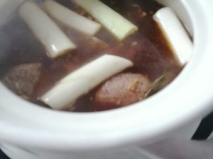 Sauce ox is tendinous child fleshy ~~ (the pig that add sauce is tendinous child the flesh and bittern egg practice) practice measure 14